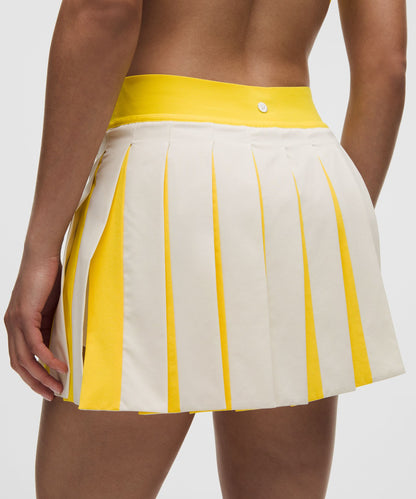 Lululemon Peek-A-Boo Pleat Mid-Rise Tennis Skirt