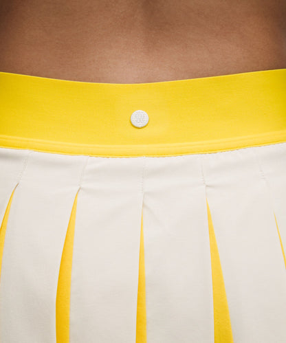 Lululemon Peek-A-Boo Pleat Mid-Rise Tennis Skirt