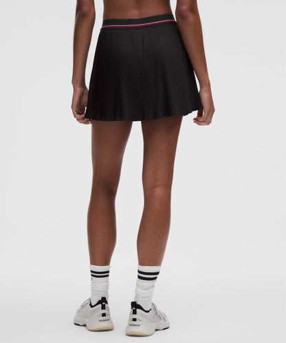 Lululemon Logo-Waist Micro-Pleat Mid-Rise Tennis Skirt *Long