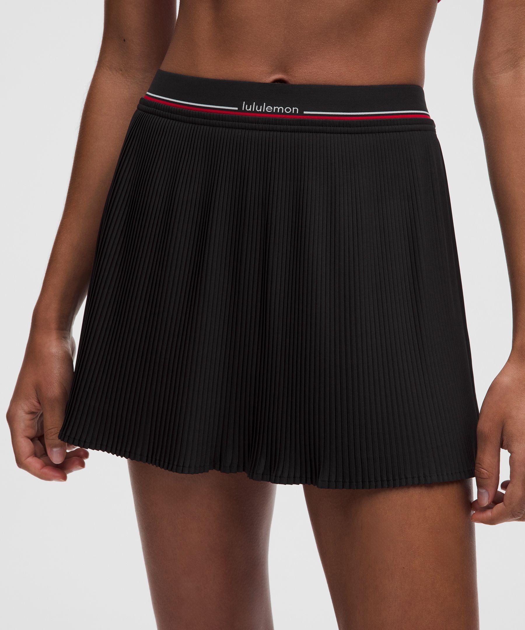 Lululemon Logo-Waist Micro-Pleat Mid-Rise Tennis Skirt *Long