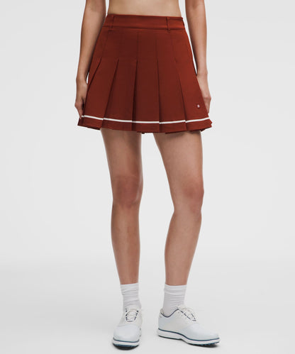 Lululemon Box-Pleat High-Rise A-line Golf Skirt