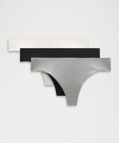 Lululemon InvisiWear Mid-Rise Thong Underwear *3 Pack