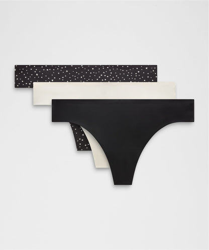 Lululemon InvisiWear Mid-Rise Thong Underwear *3 Pack