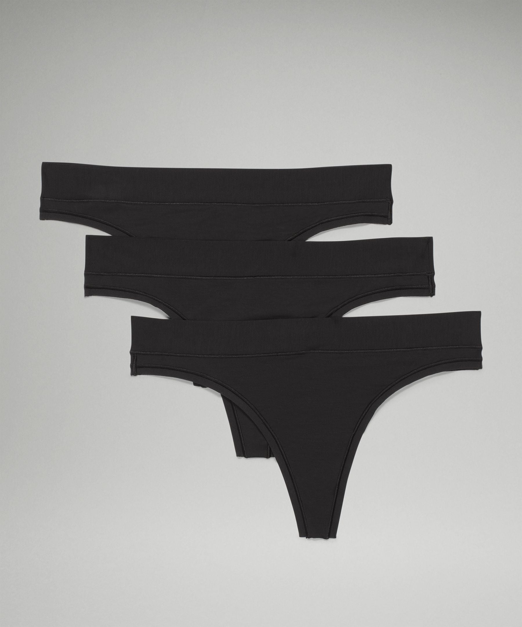 Lululemon UnderEase Mid-Rise Thong Underwear *3 Pack