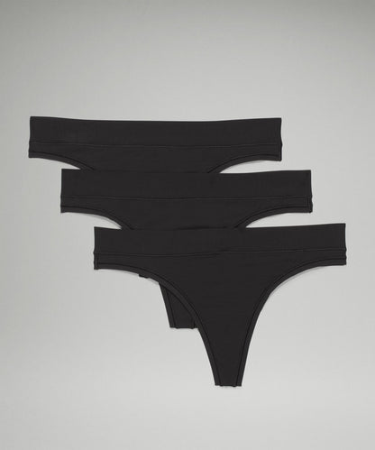Lululemon UnderEase Mid-Rise Thong Underwear *3 Pack