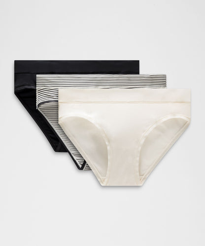 Lululemon UnderEase Mid-Rise Bikini Underwear *3 Pack