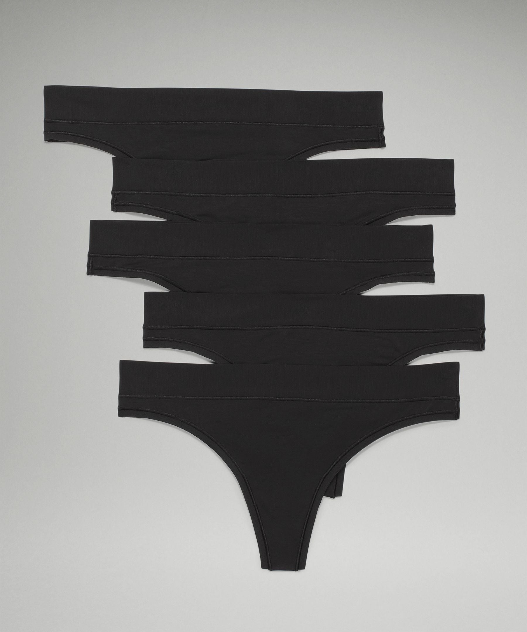 Lululemon UnderEase Mid-Rise Thong Underwear *5 Pack