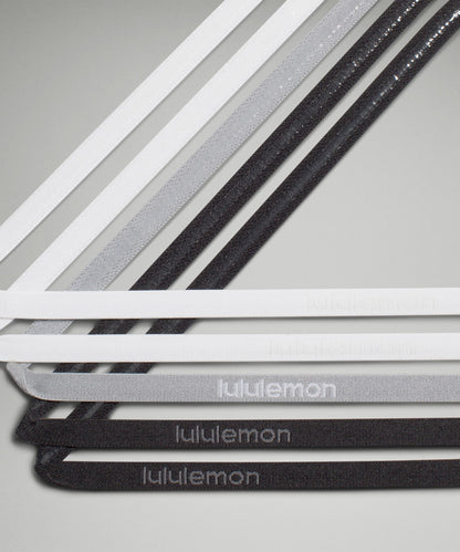 Lululemon Women's Skinny Adjustable Headbands *5 Pack