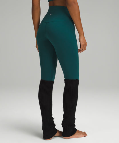 Lululemon Women's Ribbed Knit Merino Wool-Blend Leg Warmer Black