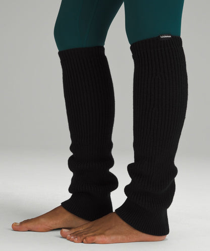 Lululemon Women's Ribbed Knit Merino Wool-Blend Leg Warmer Black