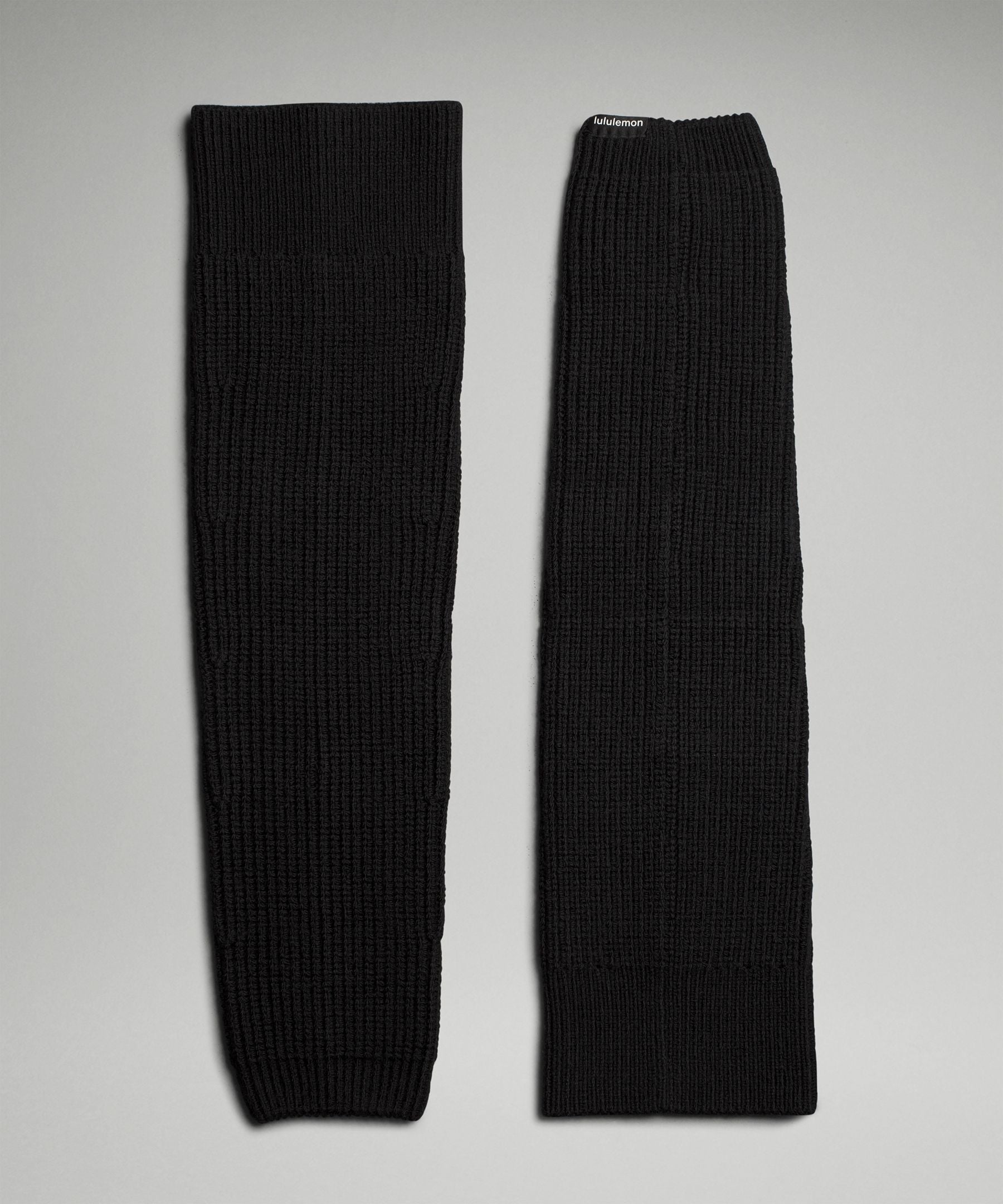 Lululemon Women's Ribbed Knit Merino Wool-Blend Leg Warmer Black