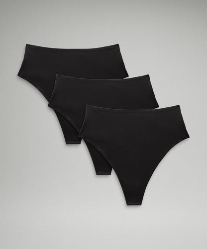 Lululemon Wundermost Ultra-Soft Nulu High-Waist Thong Underwear *3 Pack