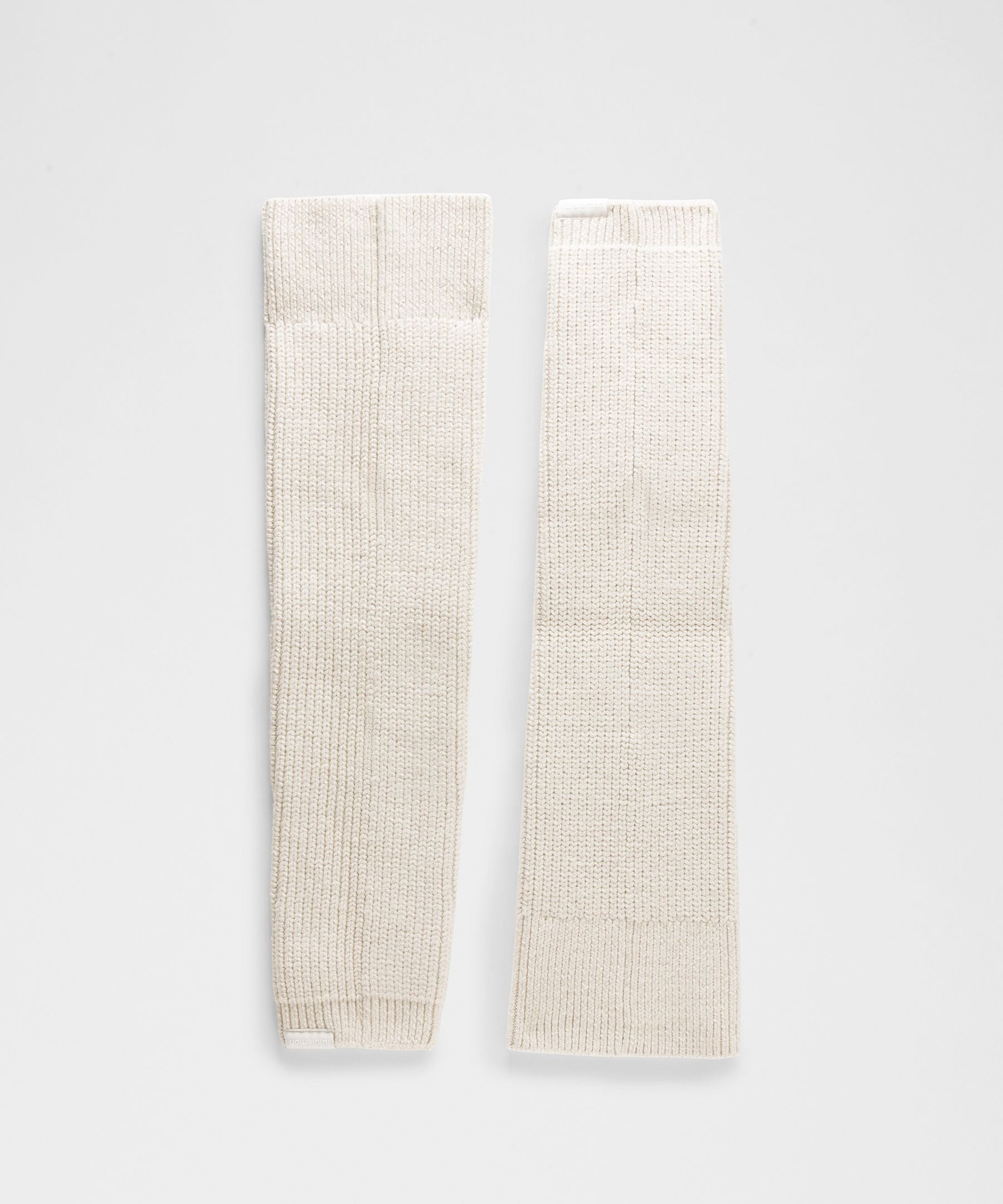 Lululemon Women's Ribbed Knit Merino Wool-Blend Leg Warmer Heathered Bone