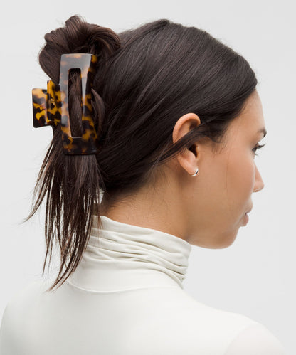 Lululemon Extra Large Claw Hair Clip French Press/Burnt Caramel