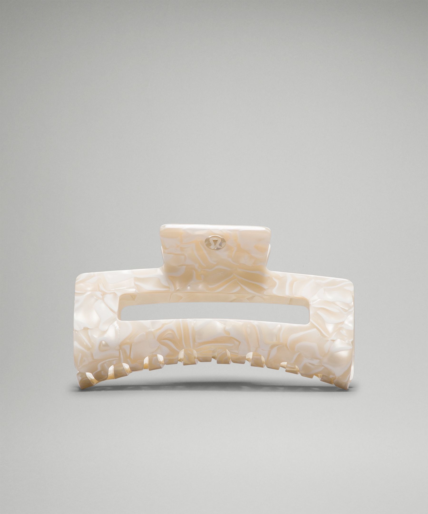 Lululemon Extra Large Claw Hair Clip Light Ivory/White