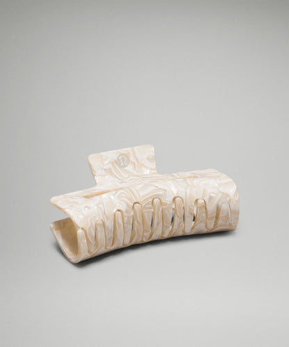 Lululemon Extra Large Claw Hair Clip Light Ivory/White