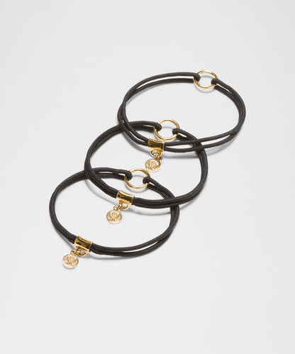 Lululemon Logo Bead Hair Ties *3 Pack