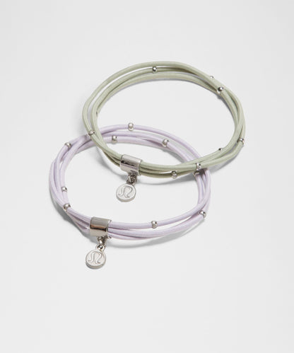Lululemon Multi-Band Charm Hair Elastics *2 Pack