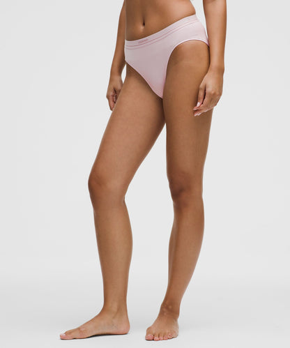 Lululemon Stretch Cotton Ribbed Logo Super-High-Rise Bikini Underwear