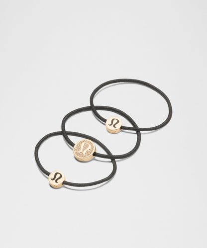Lululemon Logo Hair Ties *3 Pack