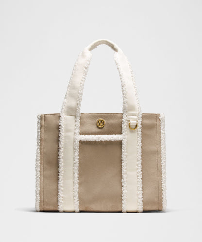 Lululemon Boxy Tote Bag 10L *Faux Shearling Trims