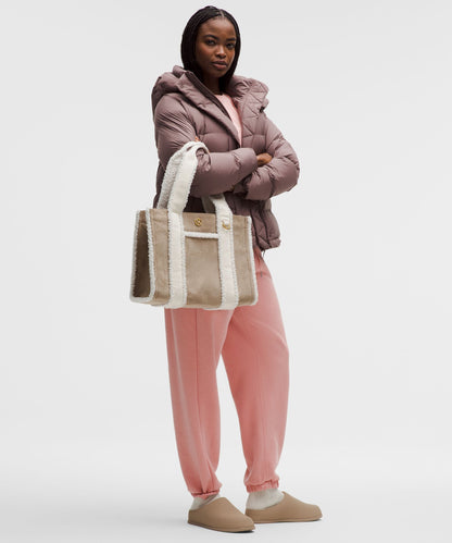 Lululemon Boxy Tote Bag 10L *Faux Shearling Trims