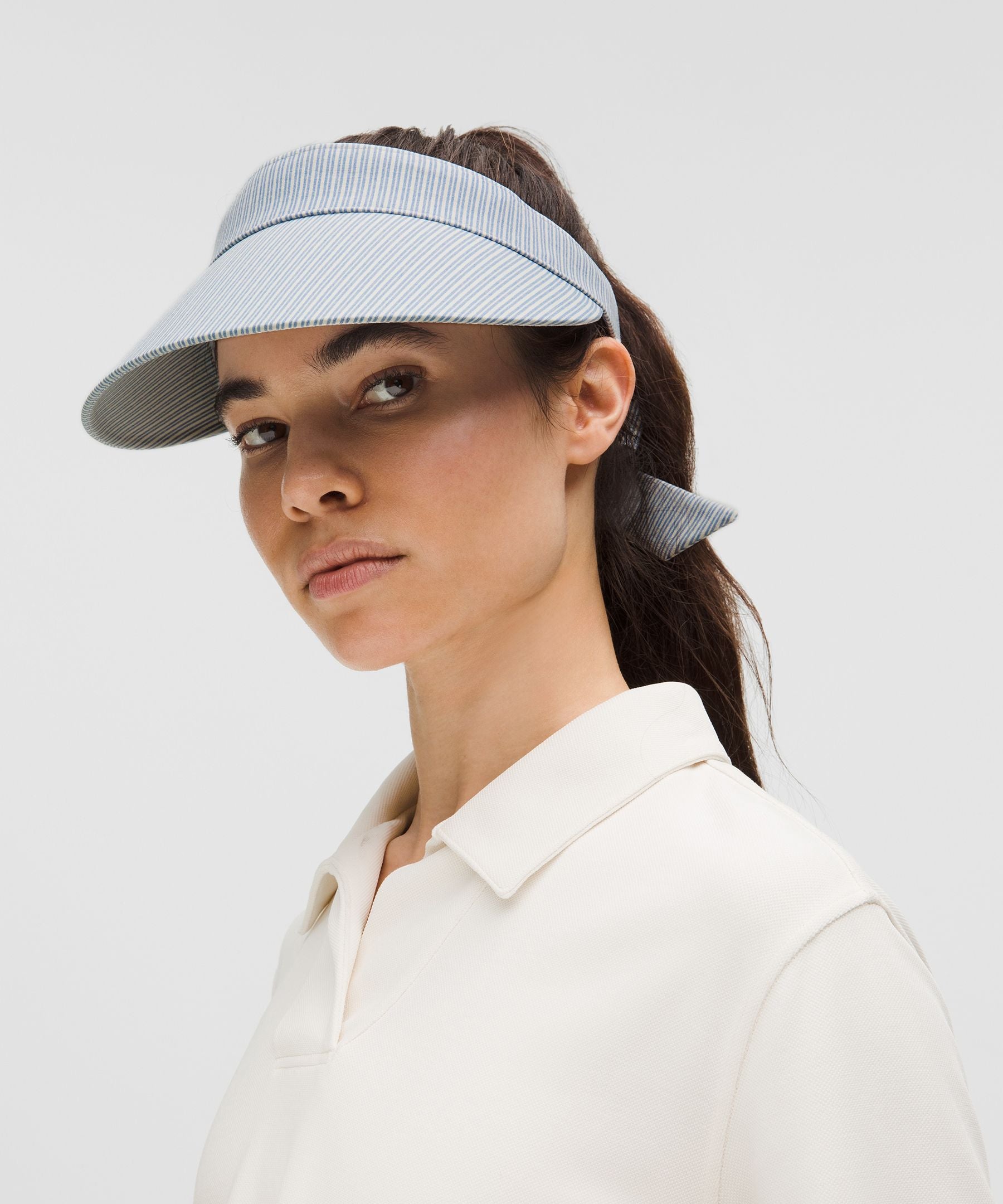 Lululemon Striped Wide Brim Visor