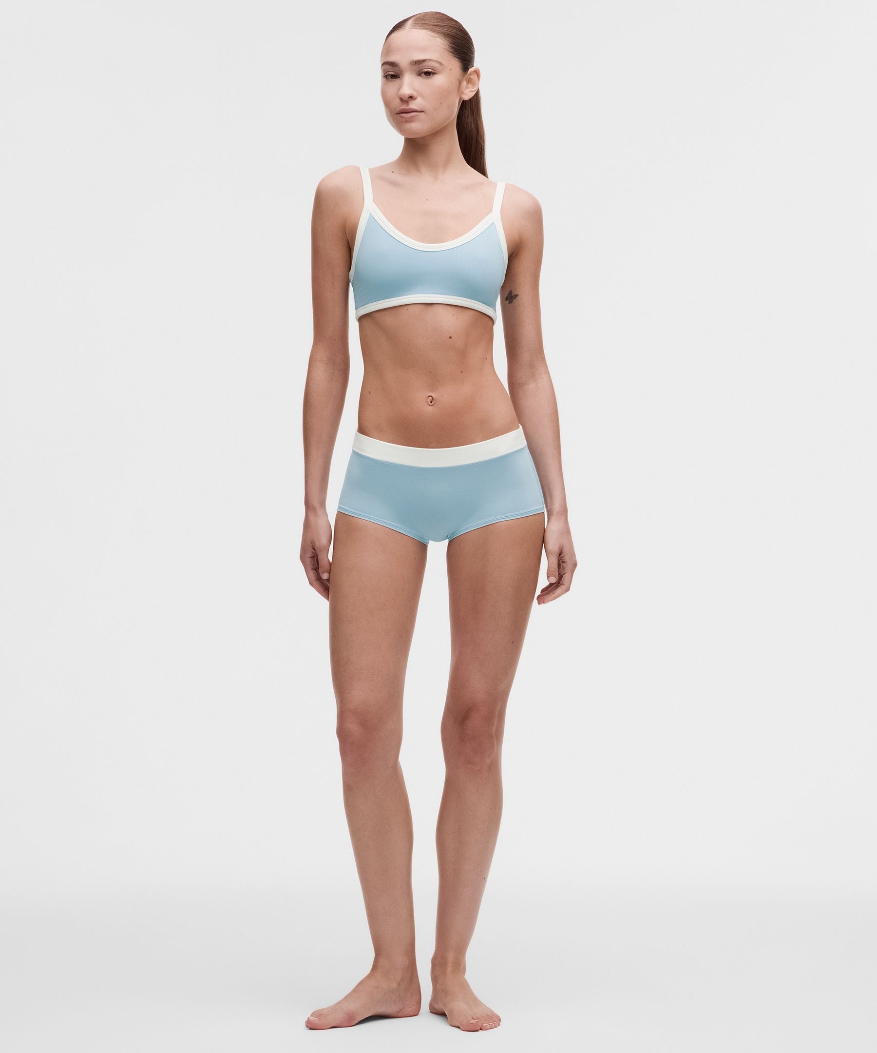 Lululemon UnderEase Mid-Rise Ruched Boyshort Underwear