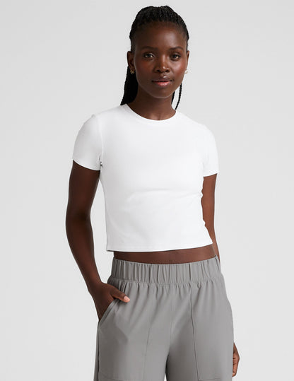 Beyond Yoga Featherweight Cropped Tee Women's