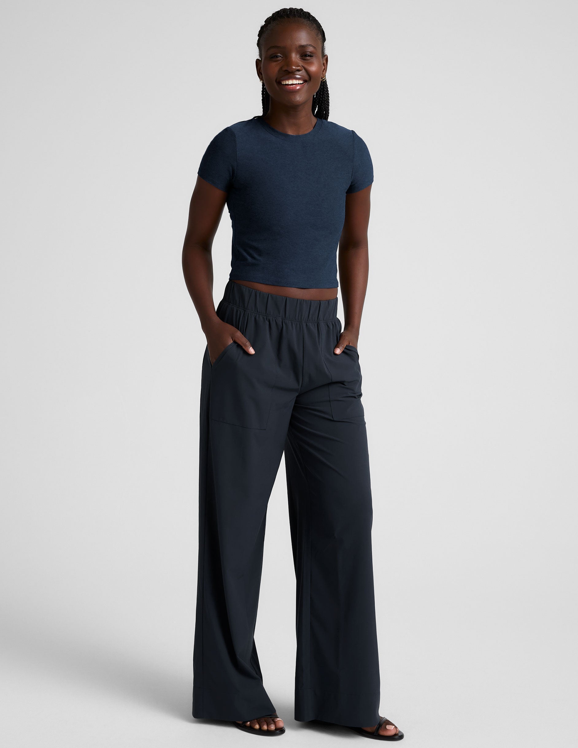 Beyond Yoga Featherweight Cropped Tee Women's