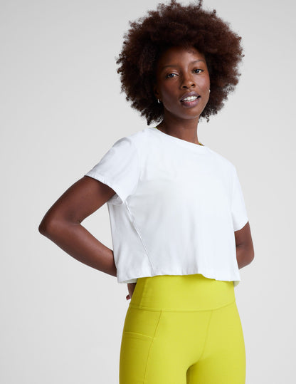 Beyond Yoga Featherweight Supreme Cropped Tee Women's