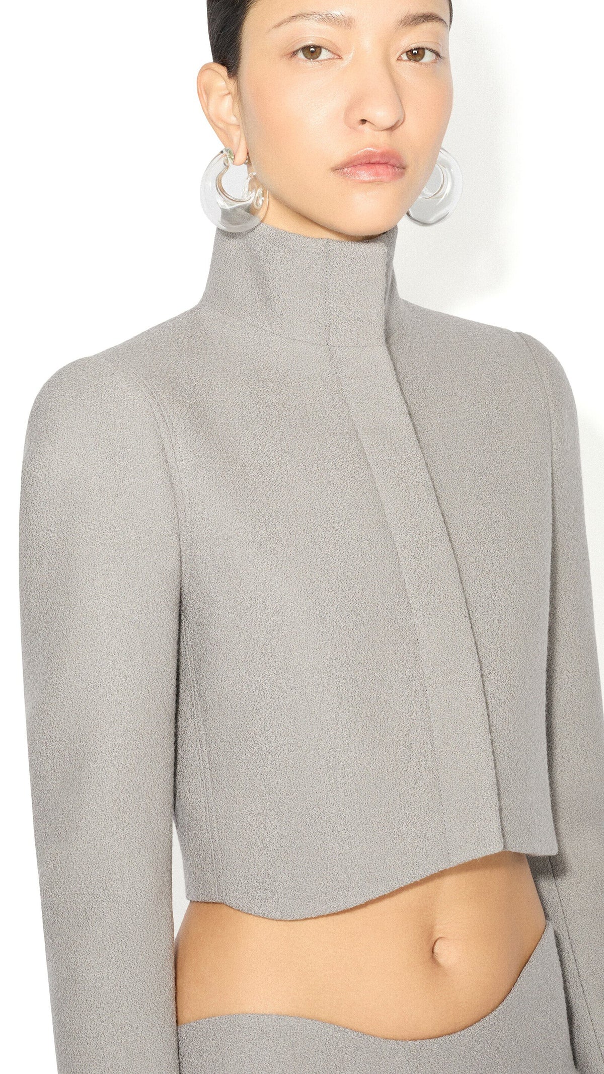 Alaïa Wool Crepe Tailored Jacket
