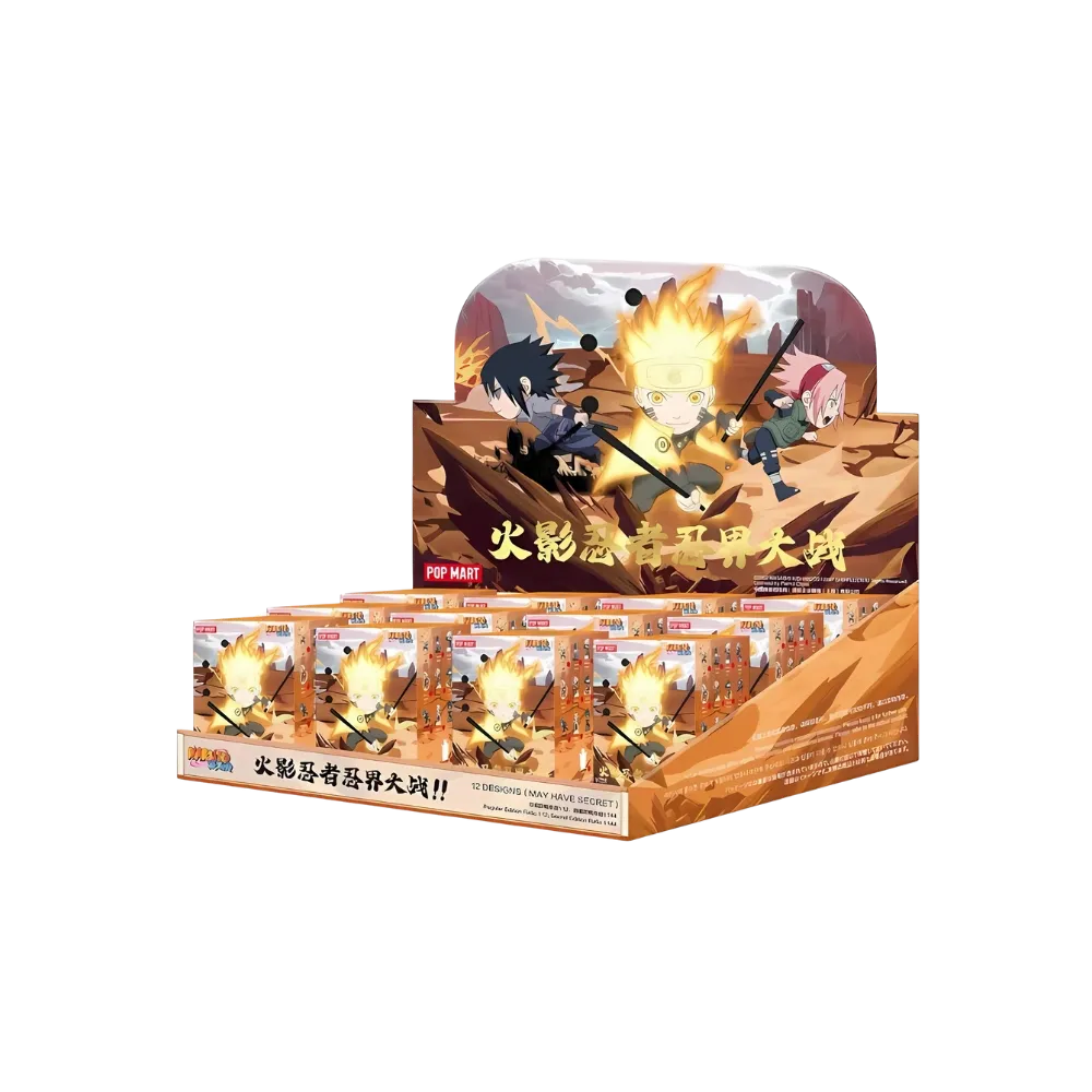Pop Mart Naruto Ninkai Taisen Series Figure Sealed Case (12 Blind Box) Pack of 12
