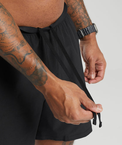 Gymshark Land To Water 6" Shorts Black