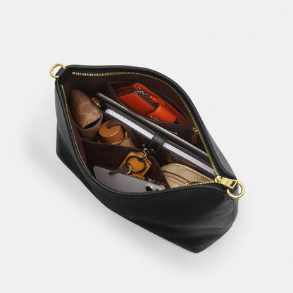 Coach Laurel Large Shoulder Bag Gold Black