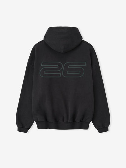 Essentials Heavy Fleece 90S Hoodie Vintage Black