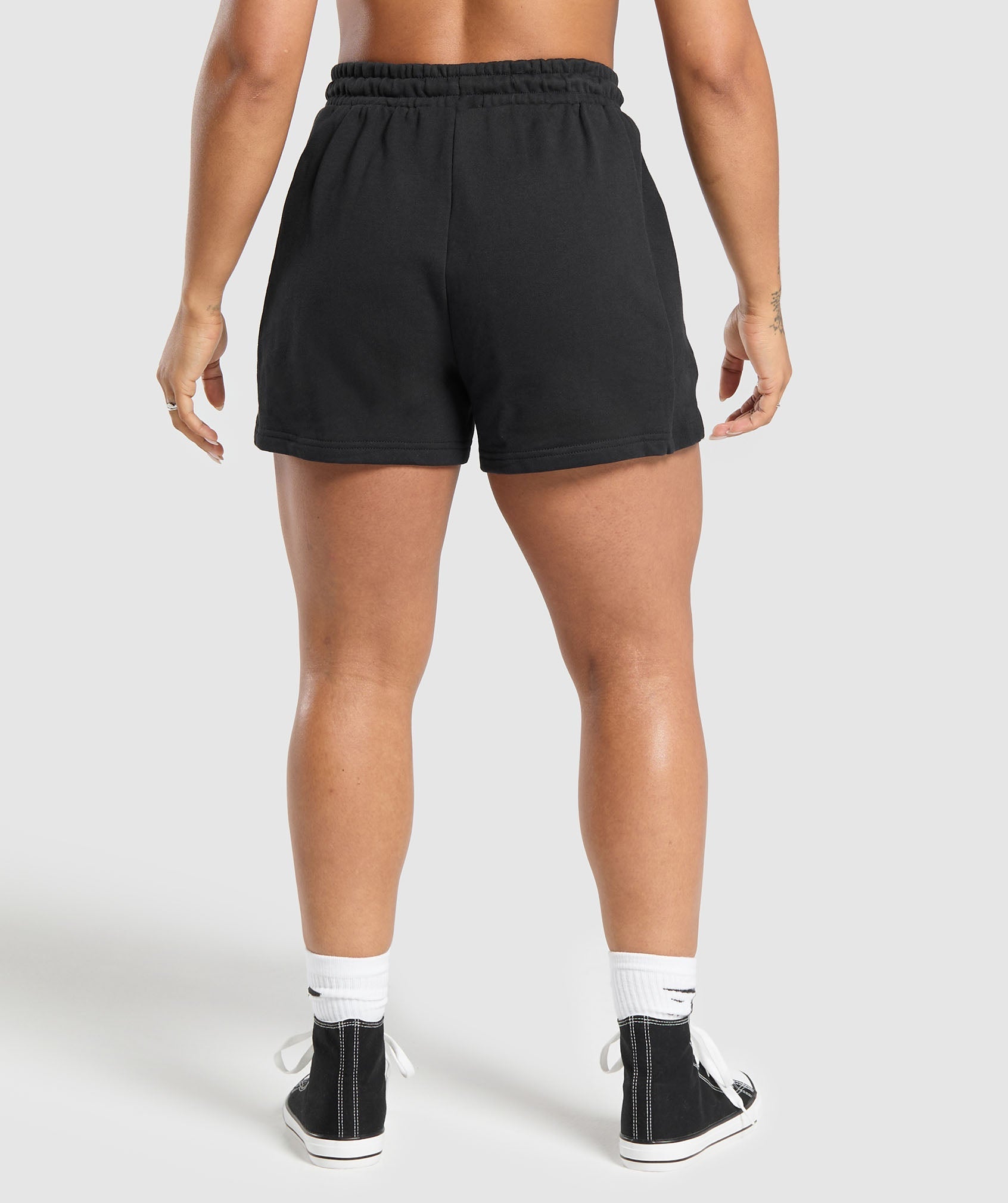 Women's Gymshark Legacy Cotton Shorts Black
