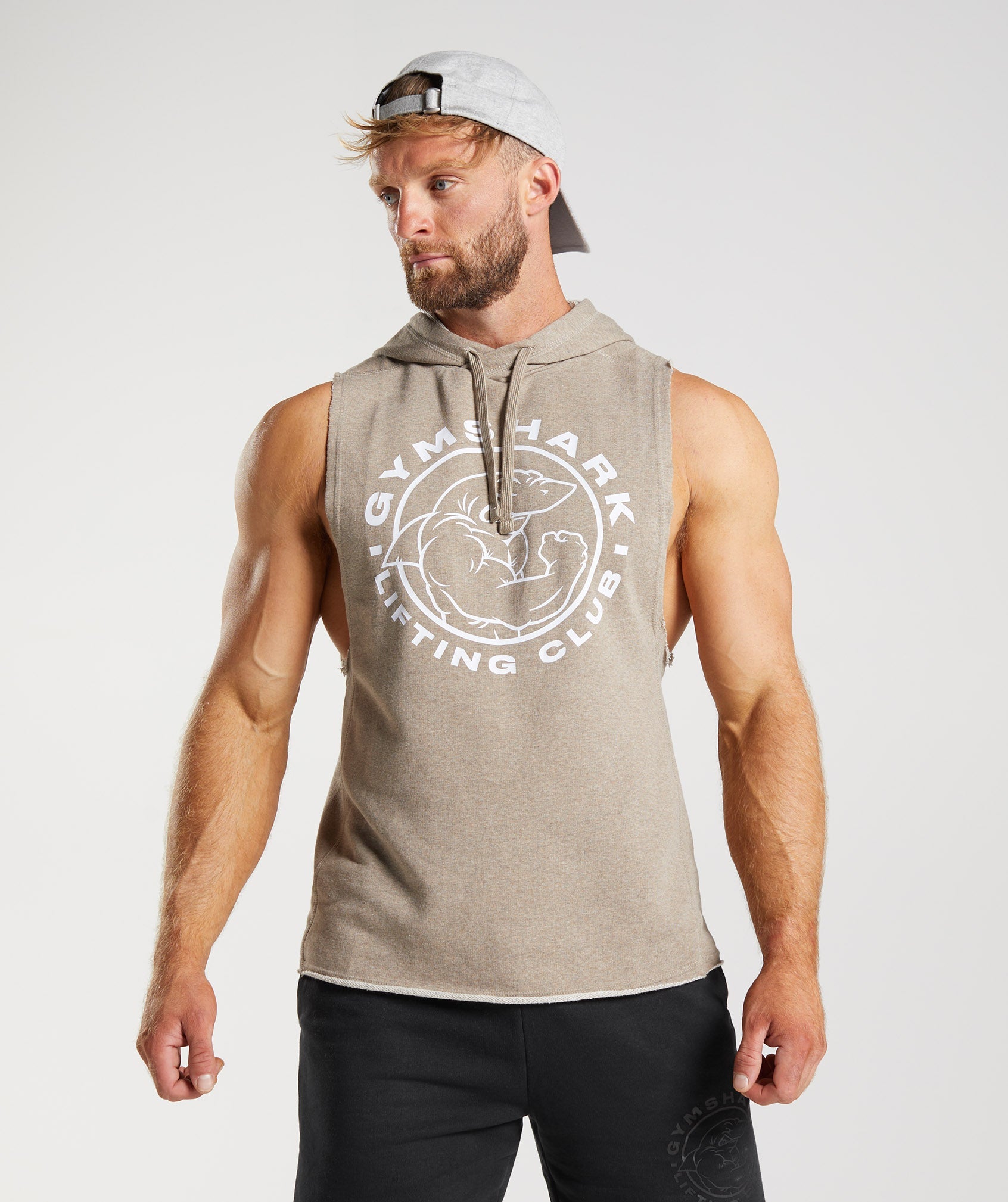 Gymshark Legacy Drop Arm Hoodie Limestone Marl