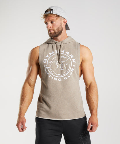 Gymshark Legacy Drop Arm Hoodie Limestone Marl