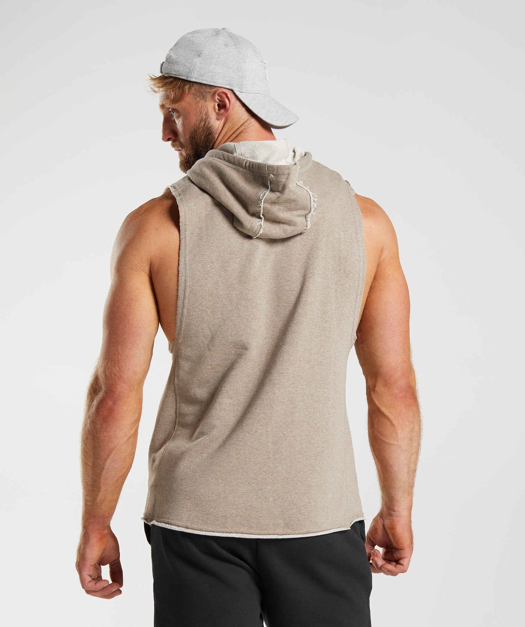 Gymshark Legacy Drop Arm Hoodie Limestone Marl