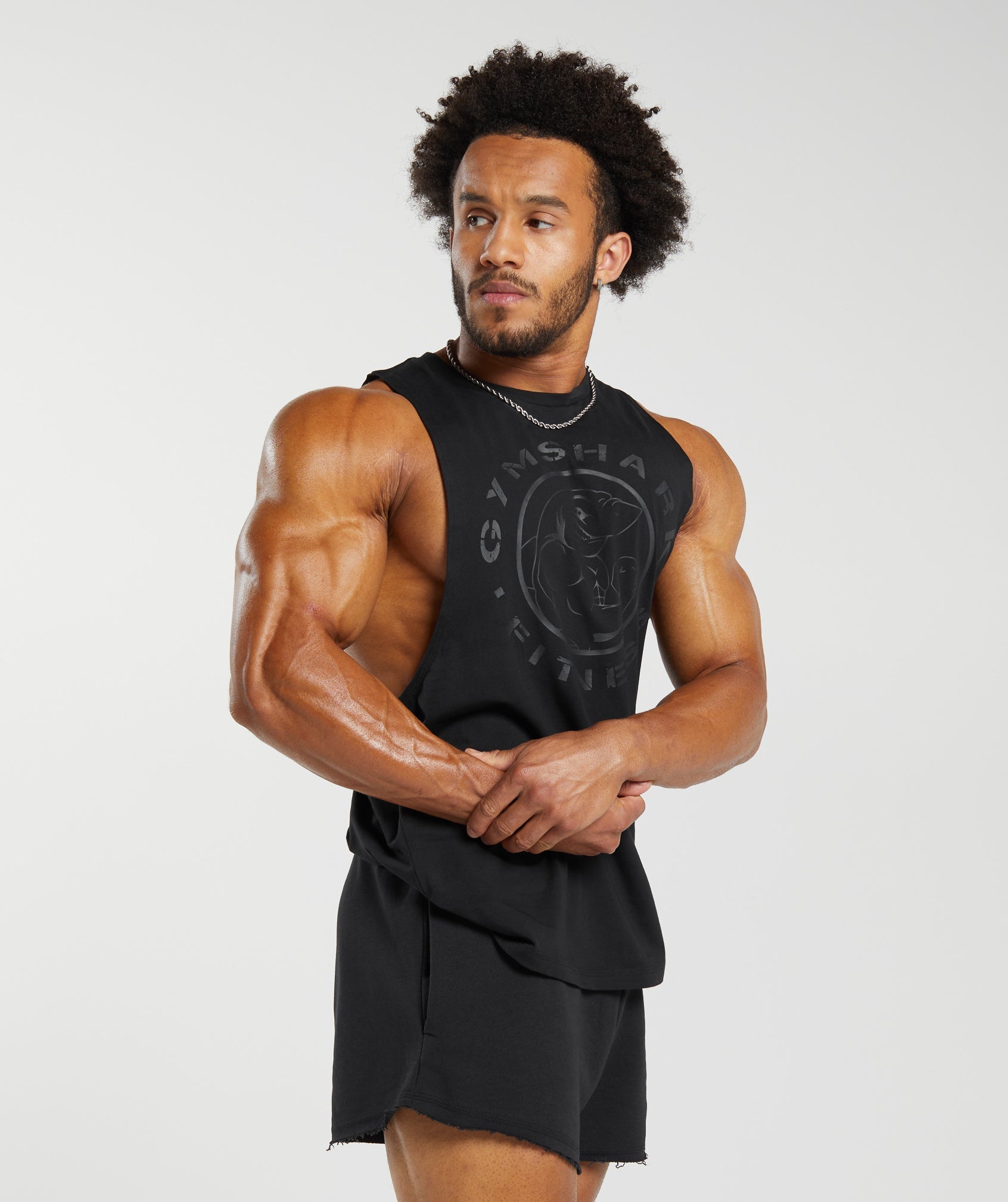 Gymshark Legacy Drop Arm Tank Black