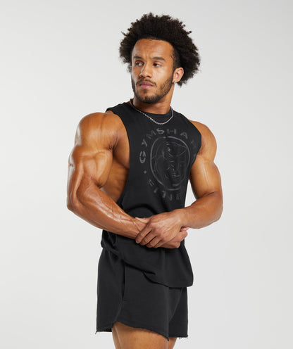 Gymshark Legacy Drop Arm Tank Black