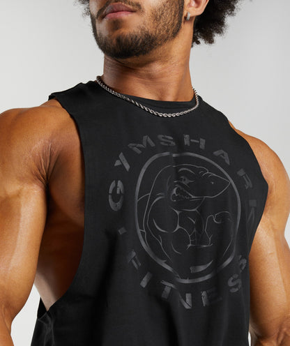 Gymshark Legacy Drop Arm Tank Black
