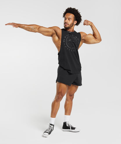 Gymshark Legacy Drop Arm Tank Black