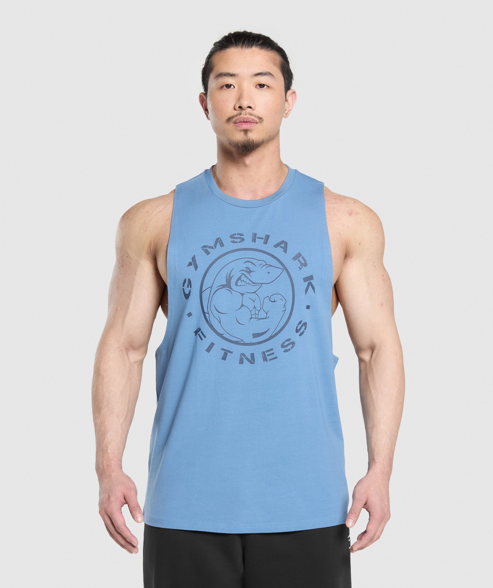 Gymshark Legacy Drop Arm Tank Classic Blue