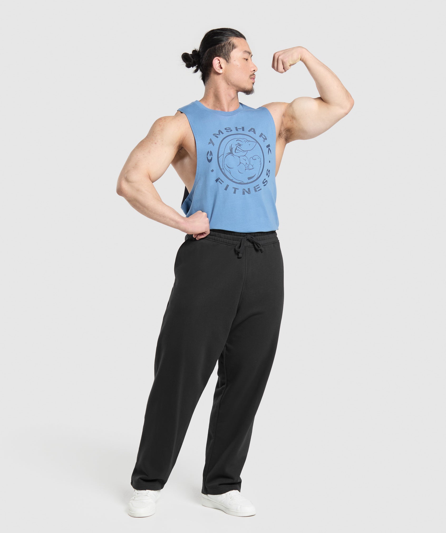 Gymshark Legacy Drop Arm Tank Classic Blue
