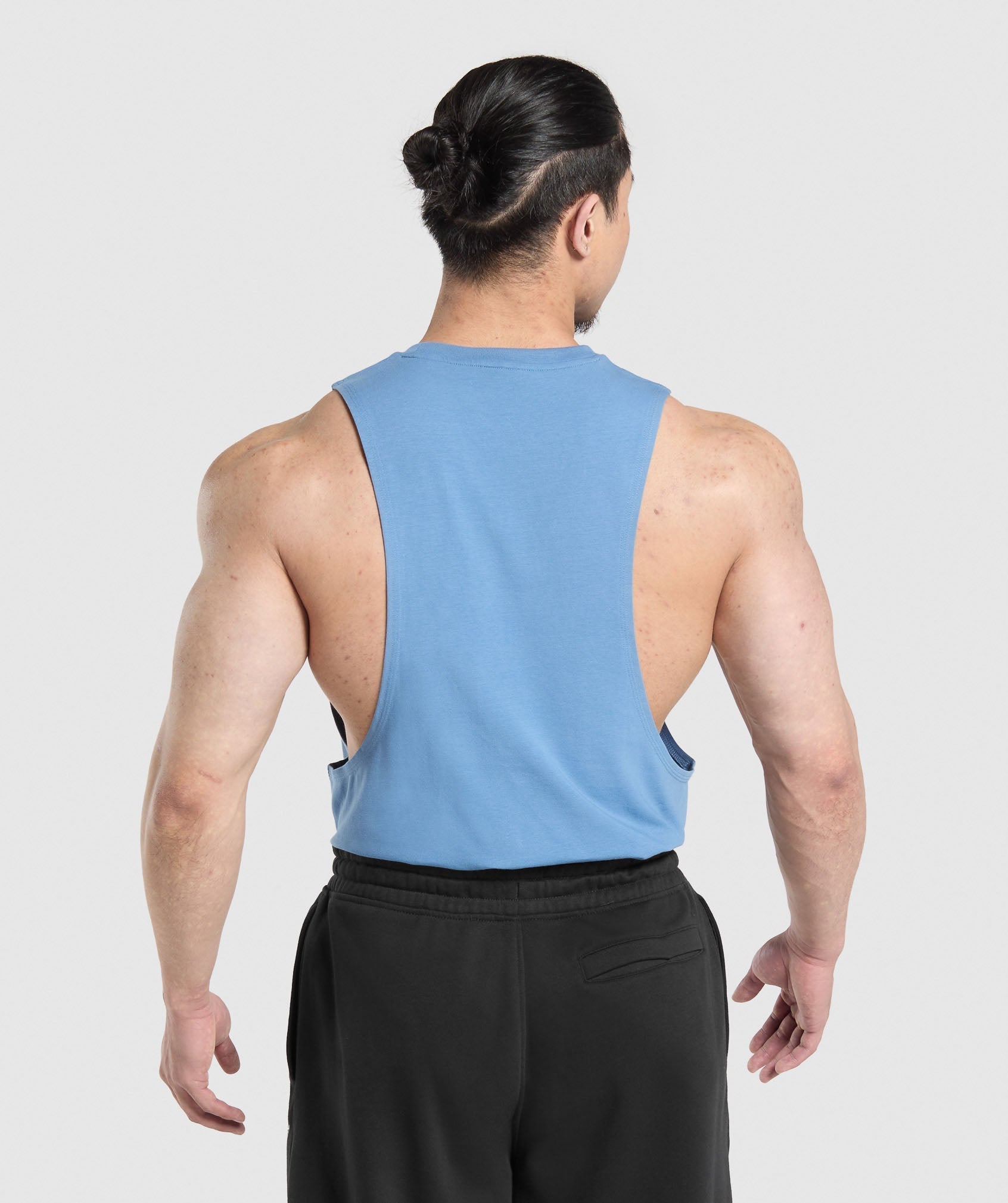 Gymshark Legacy Drop Arm Tank Classic Blue