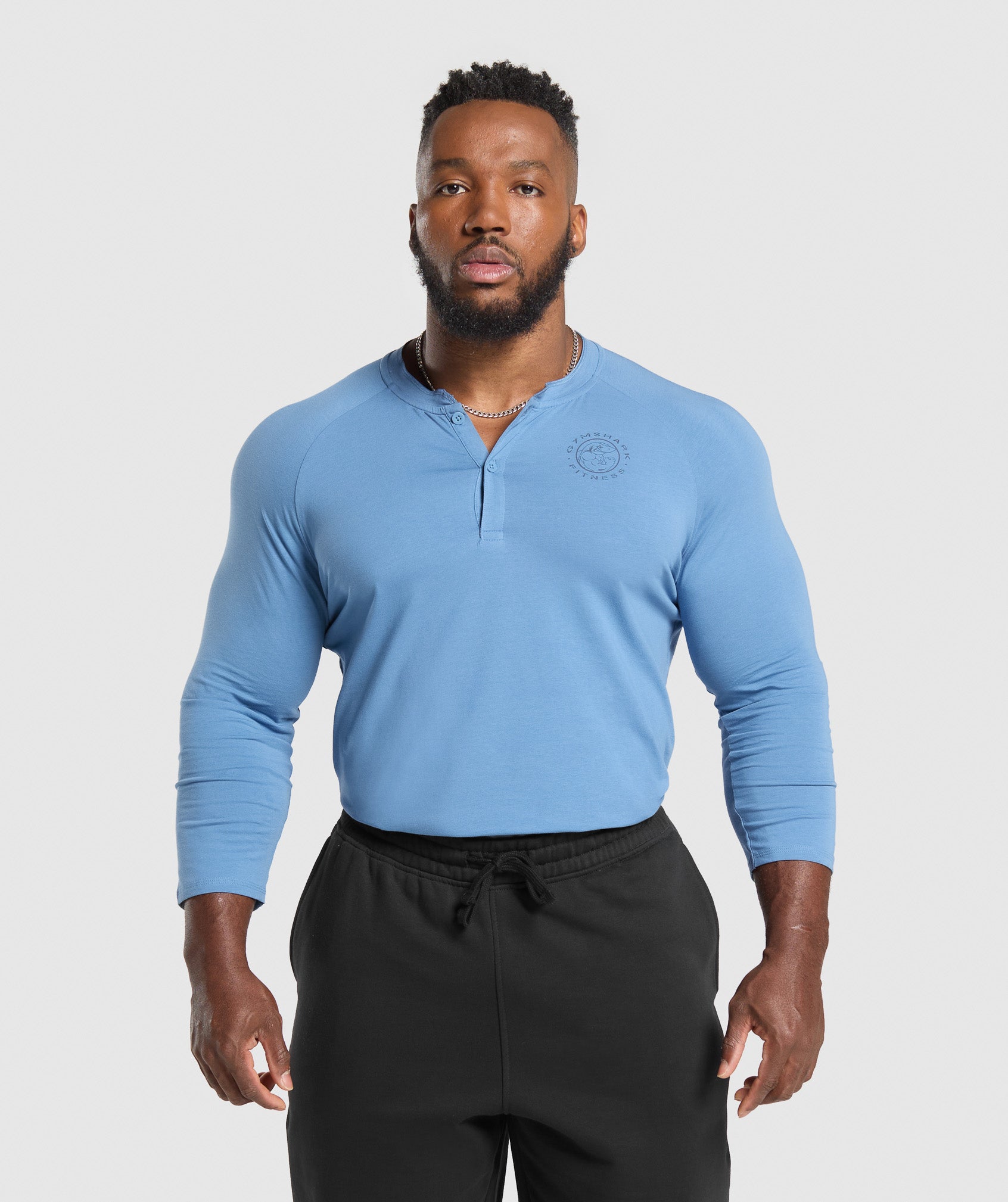 Gymshark Legacy Henley Classic Blue