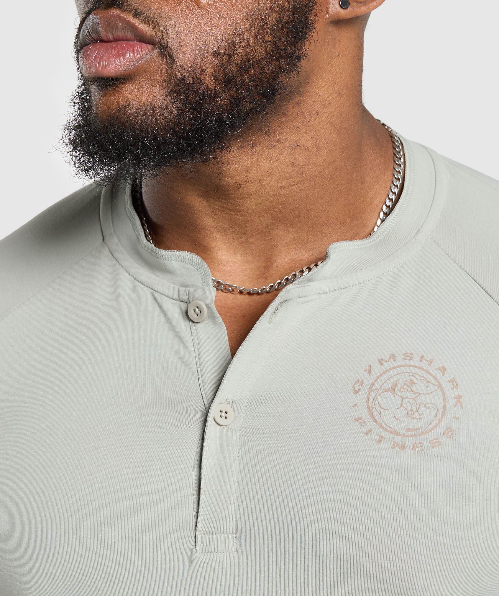 Gymshark Legacy Henley Stone Grey