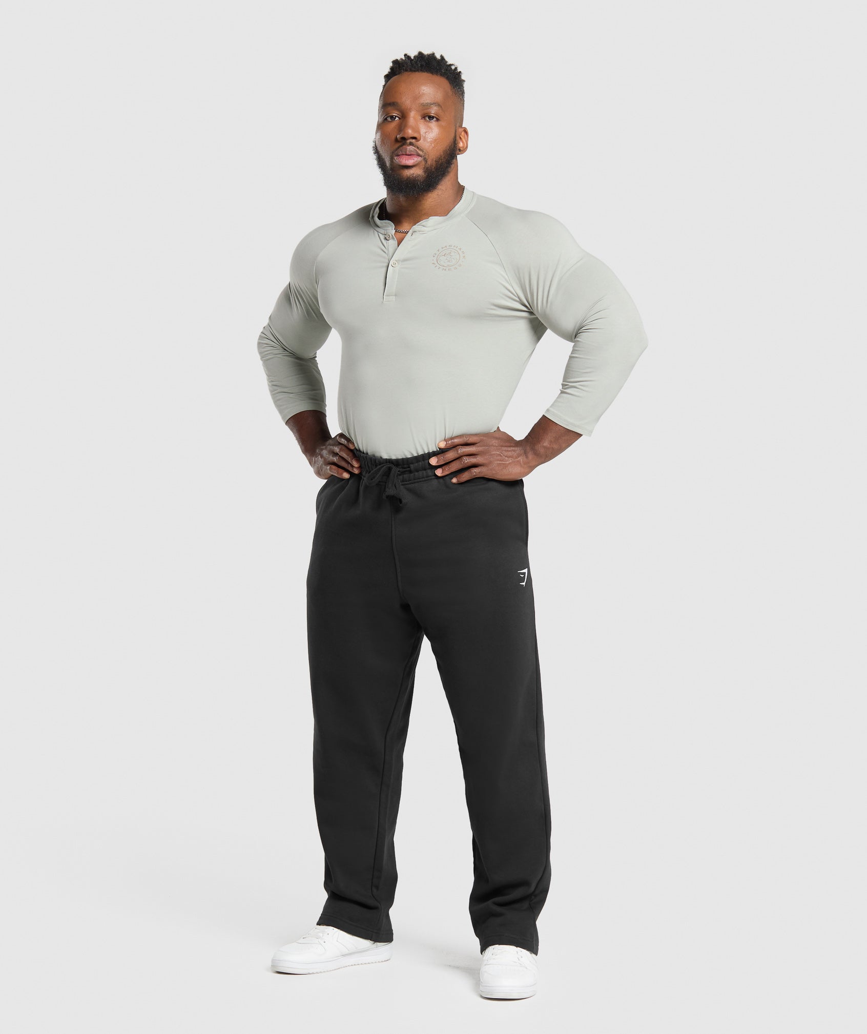 Gymshark Legacy Henley Stone Grey